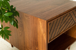 SLW Side Table - modern walnut side table & nightstand