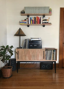Record Cabinet | sliding door sideboard