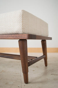 Danish Modern Footstools | walnut ottomans